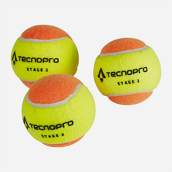 Boutique ★ Balle de tennis sans pression Stage 2 Polybag-TECNO PRO