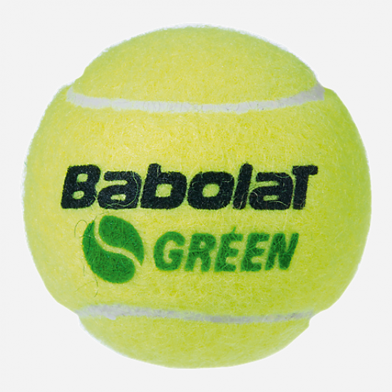 Boutique ★ Balle de tennis sans pression GREEN X3 JAUNE-BABOLAT